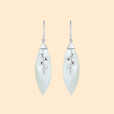 AE-1108-MOP Sterling Silver Earring With Mother Of Pearl Jewelry Bali Designs Inc